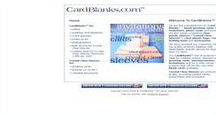 Desktop Screenshot of cardblanks.com