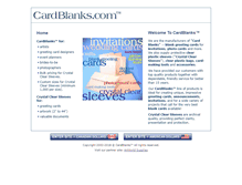 Tablet Screenshot of cardblanks.com